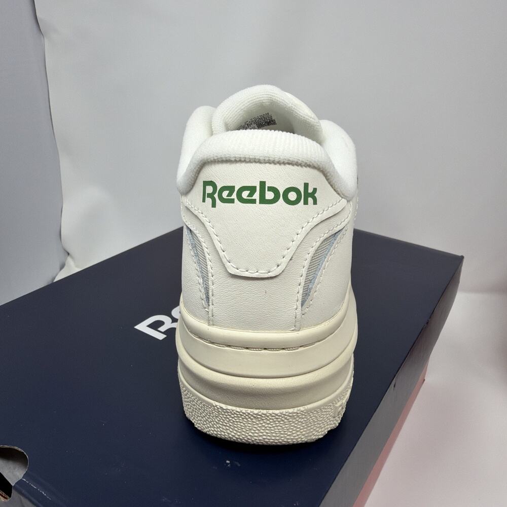Reebok Club C Extra Platform Women’s Sneakers - Chalk/White Glen Green, Size 8 - Picture 5 of 8